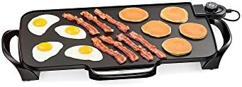 Presto 07061 22-Inch Electric Griddle With Removable Handles Black 22-Inch